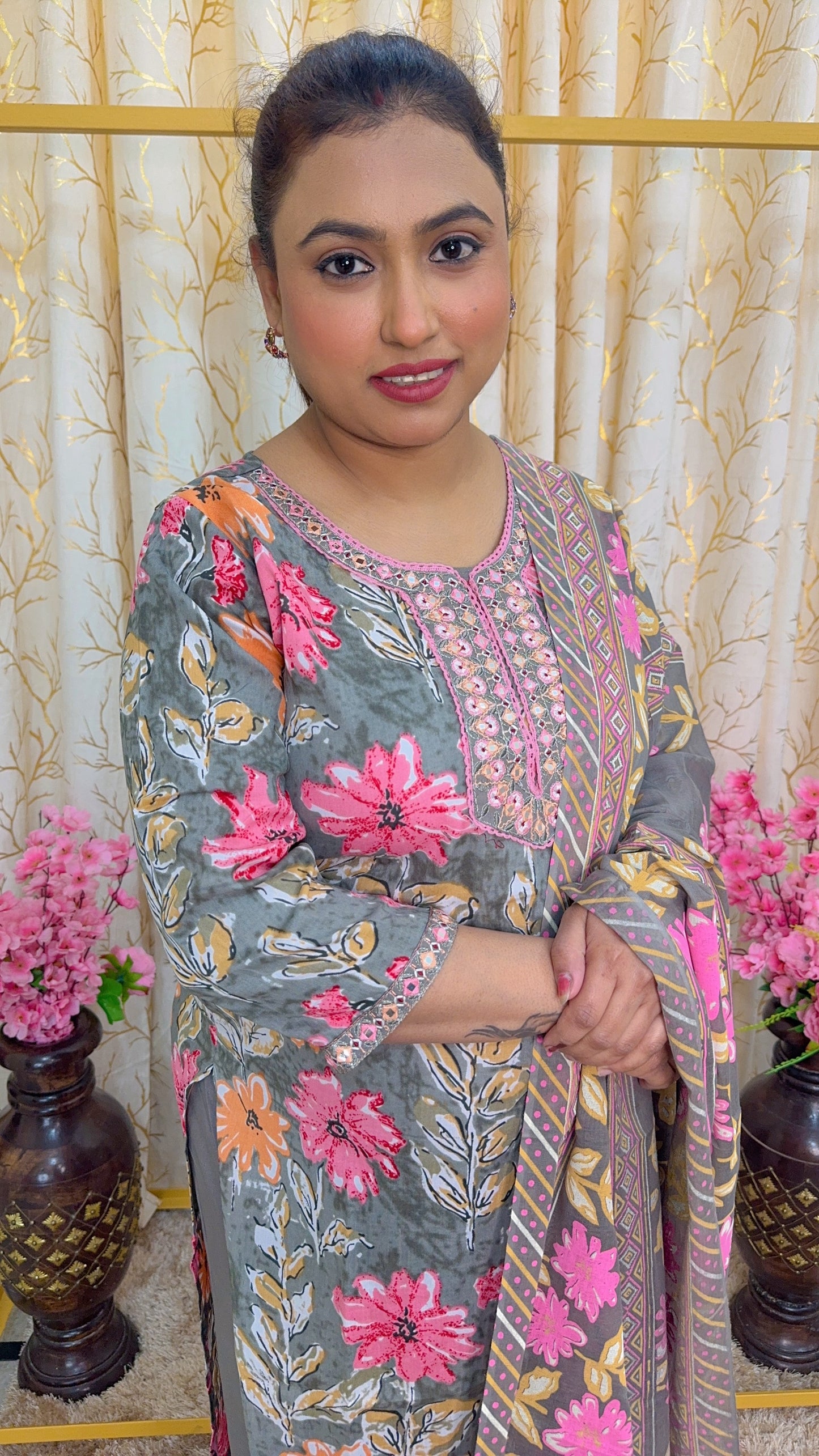 Floral Cotton Suit